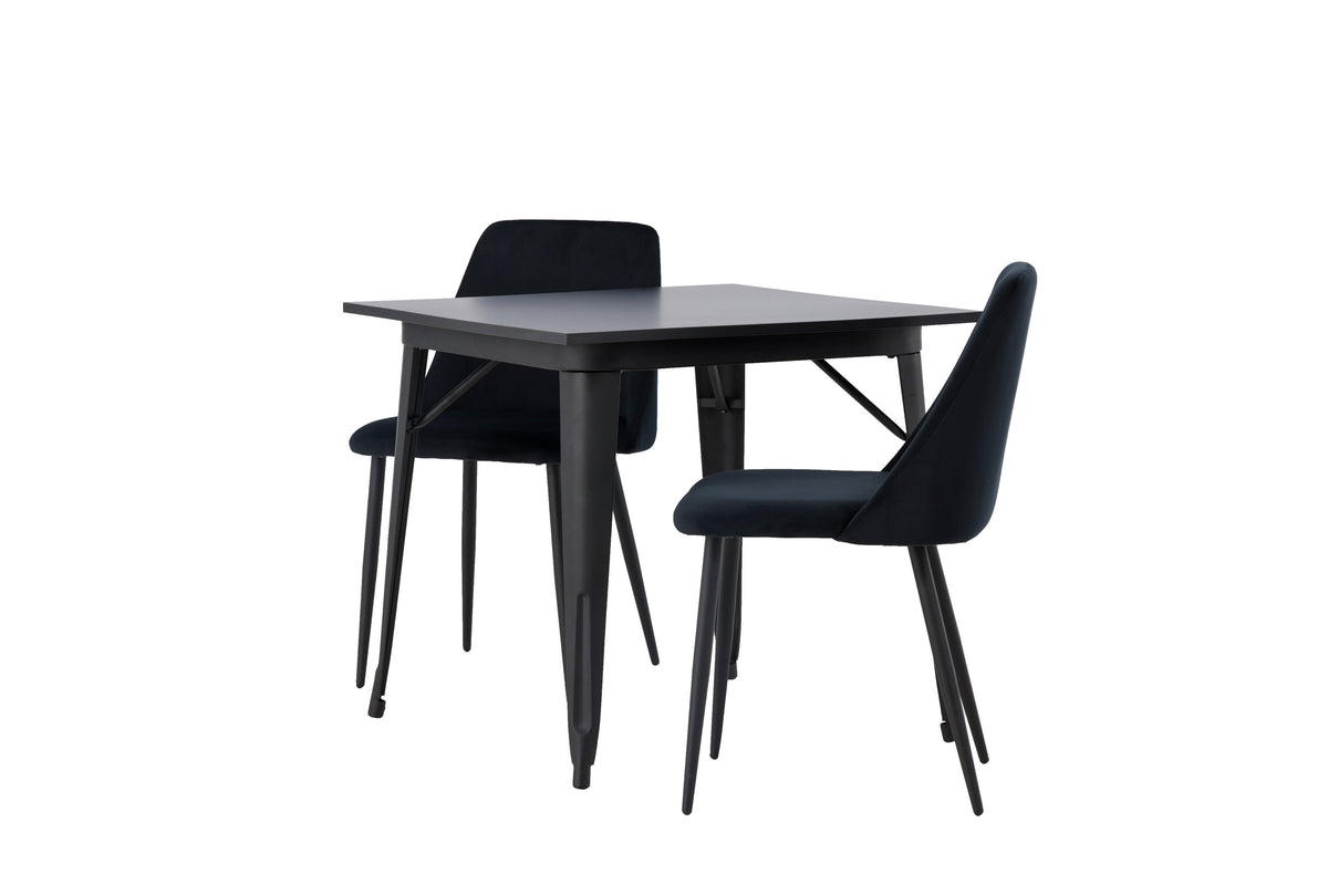 Tempe Matbord med Night Stolarna – Bord: 75x80x80 Stol: 56x87x49