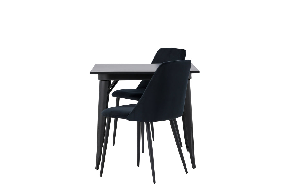 Tempe Matbord med Night Stolarna – Bord: 75x80x80 Stol: 56x87x49