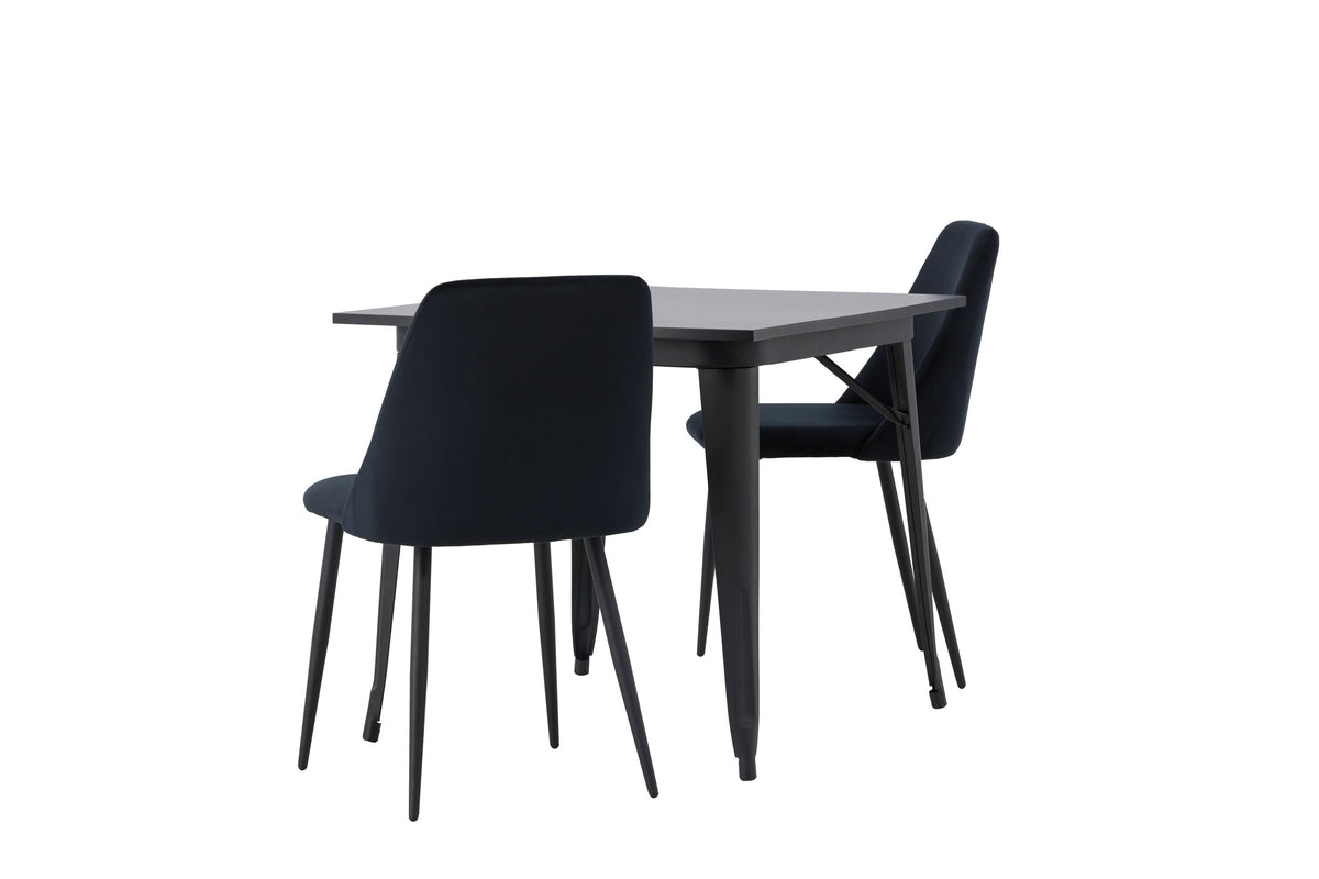 Tempe Matbord med Night Stolarna – Bord: 75x80x80 Stol: 56x87x49