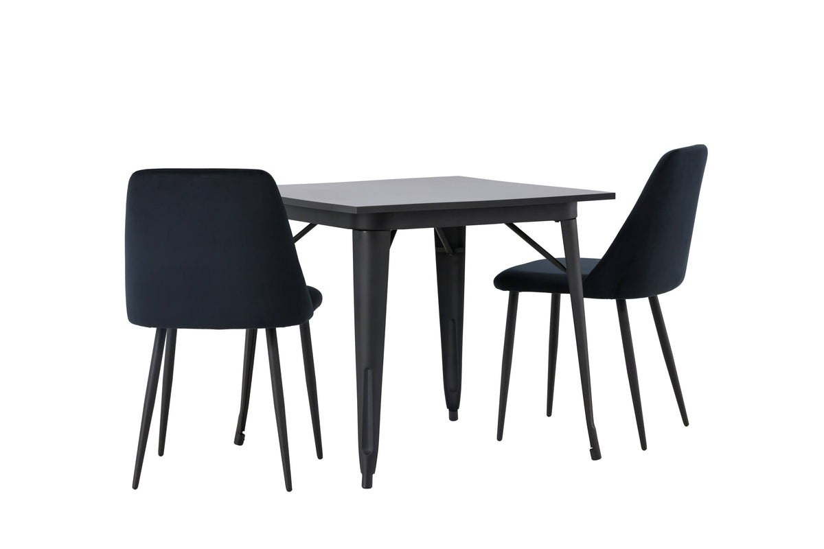 Tempe Matbord med Night Stolarna – Bord: 75x80x80 Stol: 56x87x49