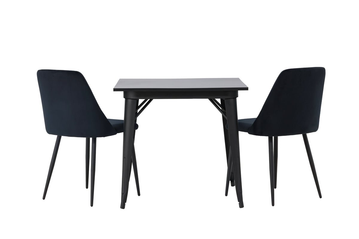 Tempe Matbord med Night Stolarna – Bord: 75x80x80 Stol: 56x87x49