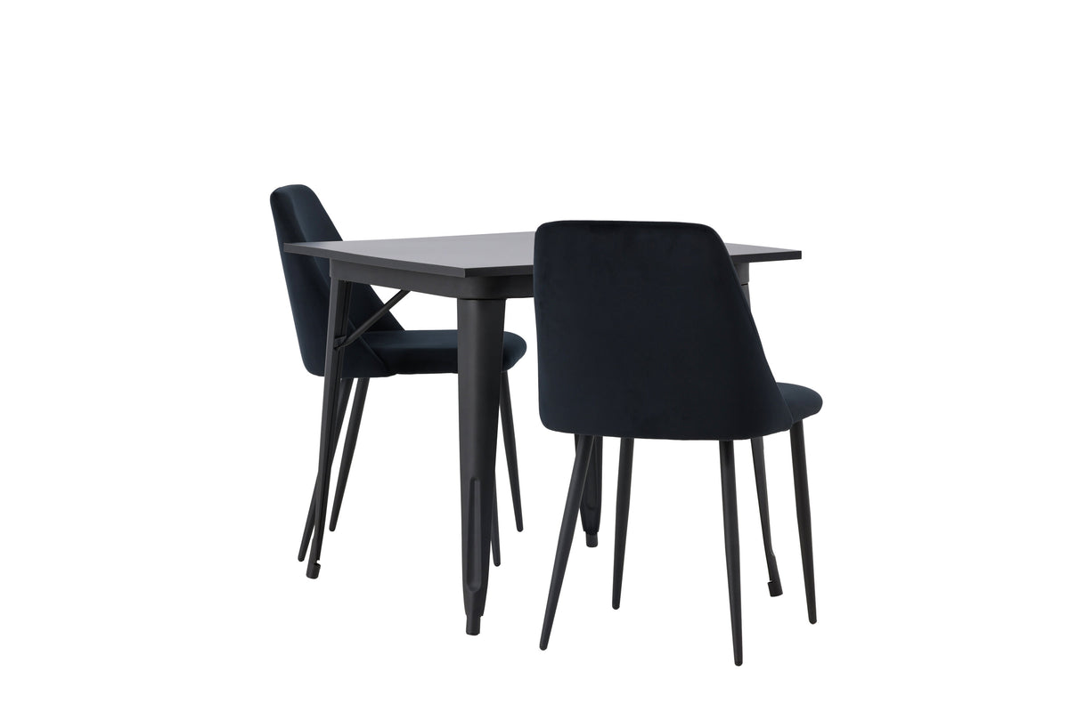 Tempe Matbord med Night Stolarna – Bord: 75x80x80 Stol: 56x87x49