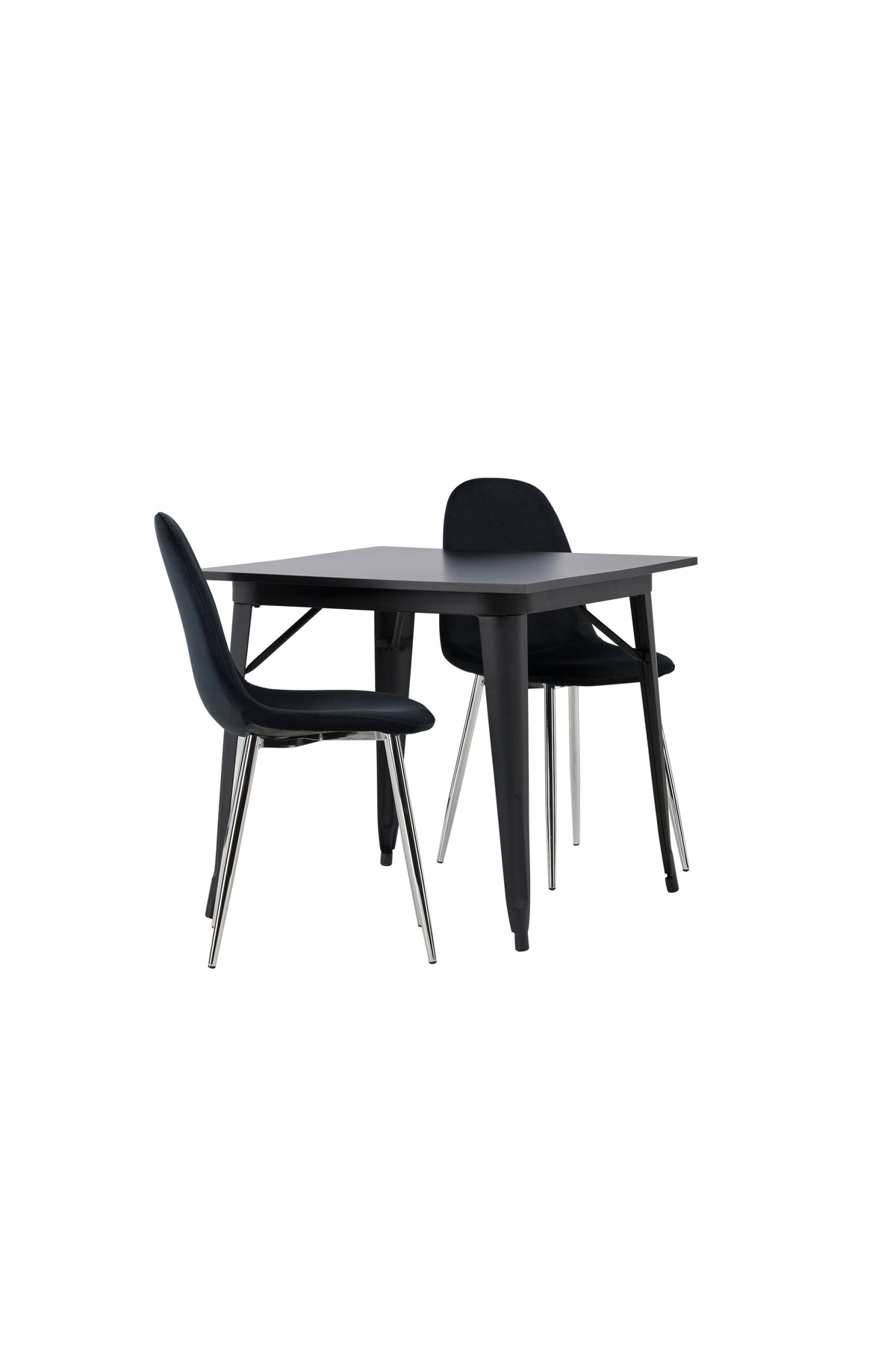 Tempe Matbord med Polar Stolarna – Bord: 75x80x80 Stol: 52x90x45