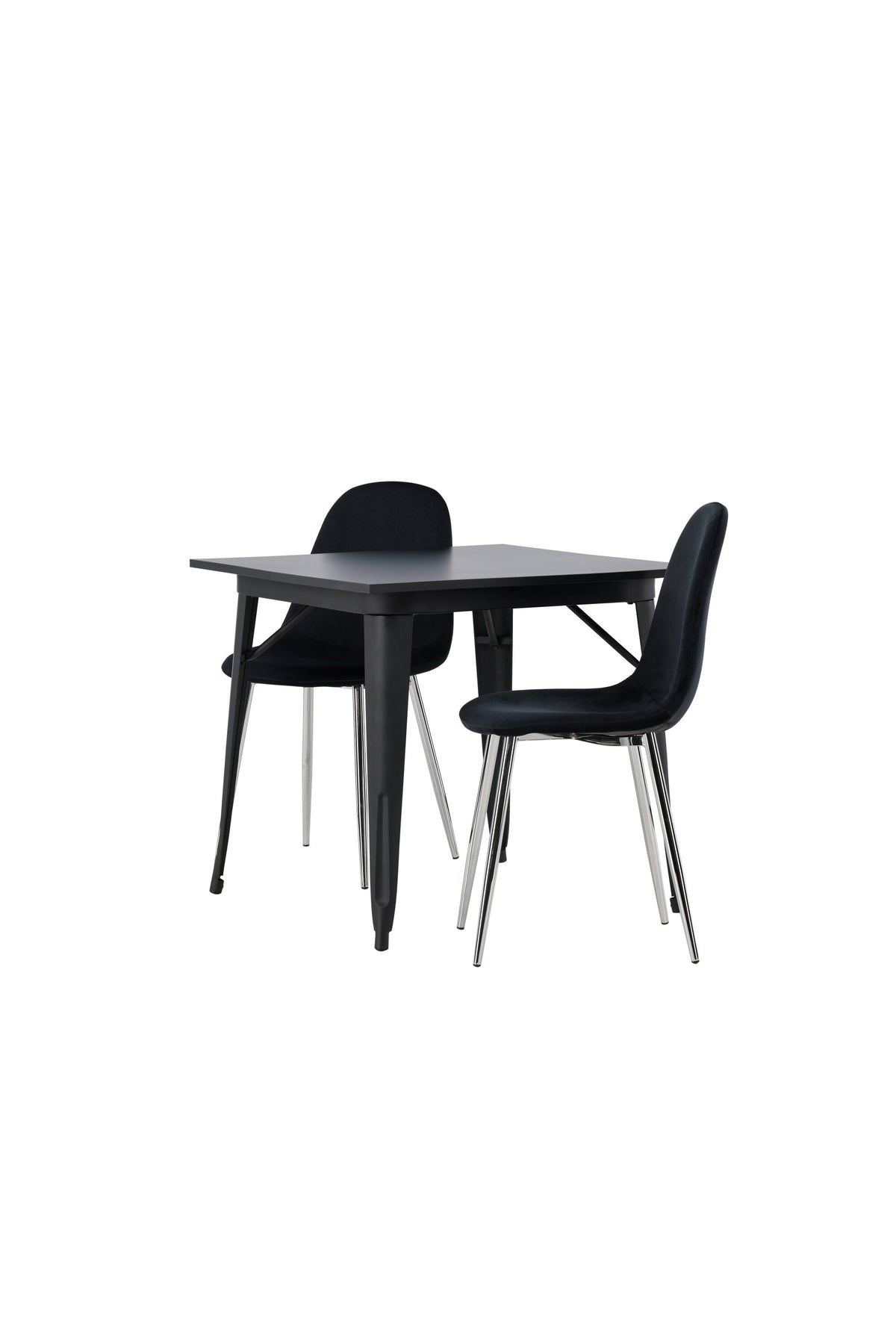 Tempe Matbord med Polar Stolarna – Bord: 75x80x80 Stol: 52x90x45