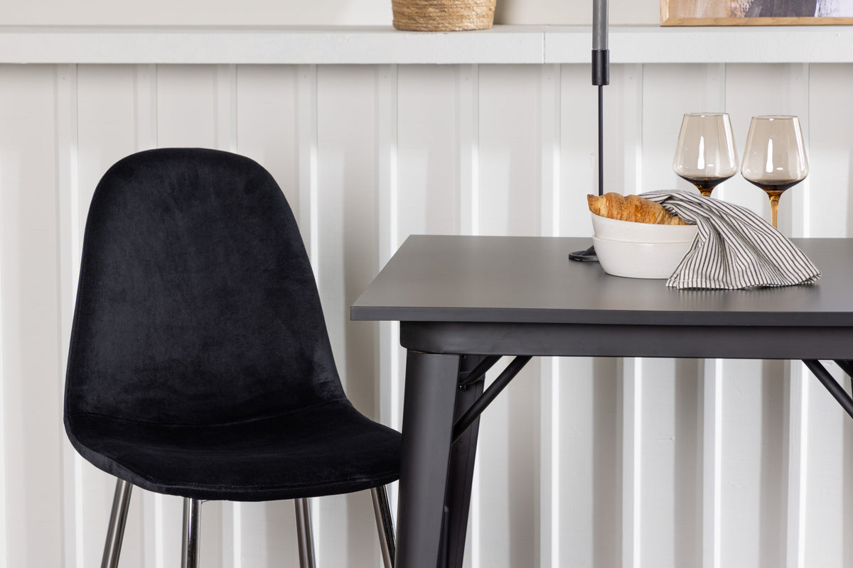 Tempe Matbord med Polar Stolarna – Bord: 75x80x80 Stol: 52x90x45