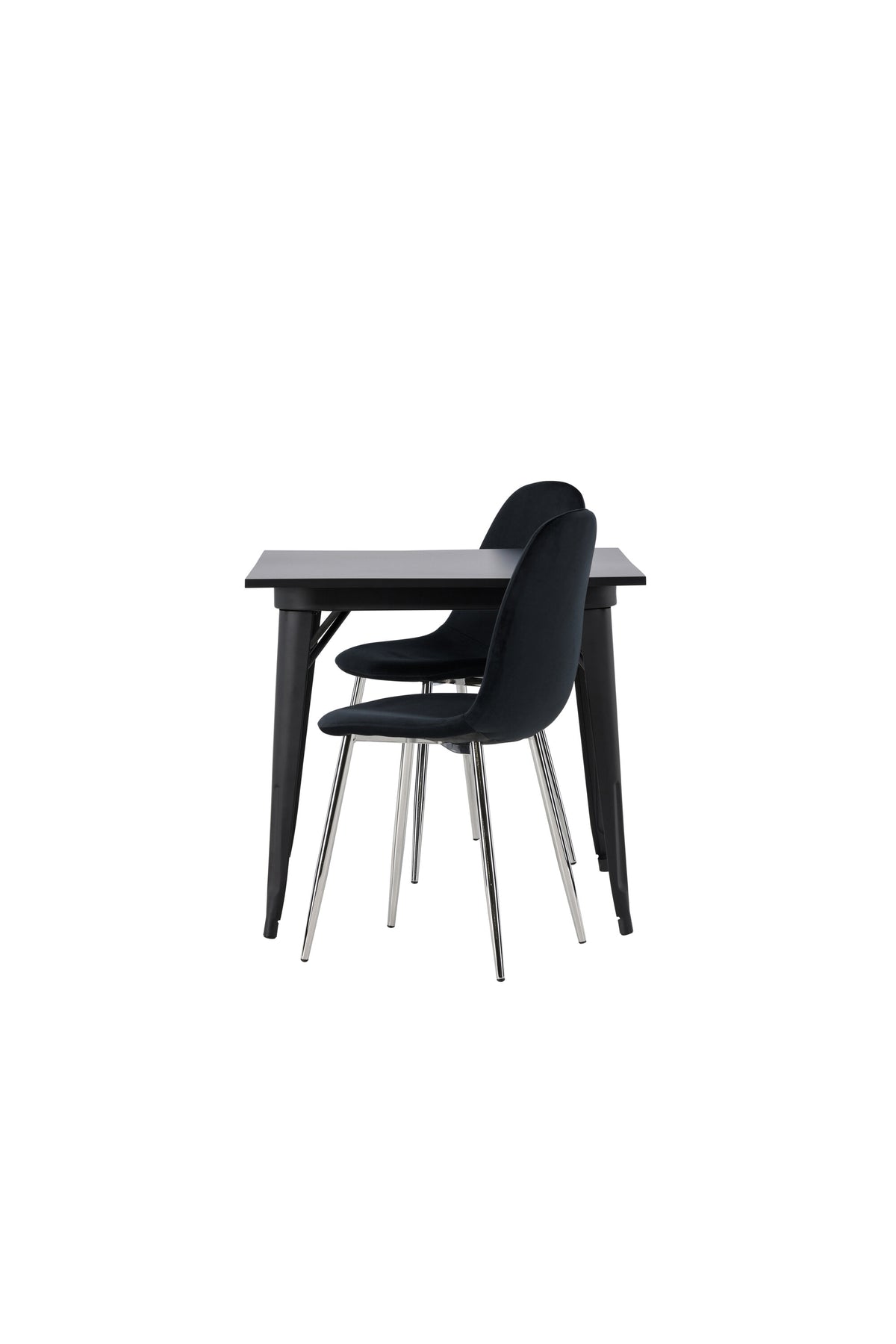 Tempe Matbord med Polar Stolarna – Bord: 75x80x80 Stol: 52x90x45