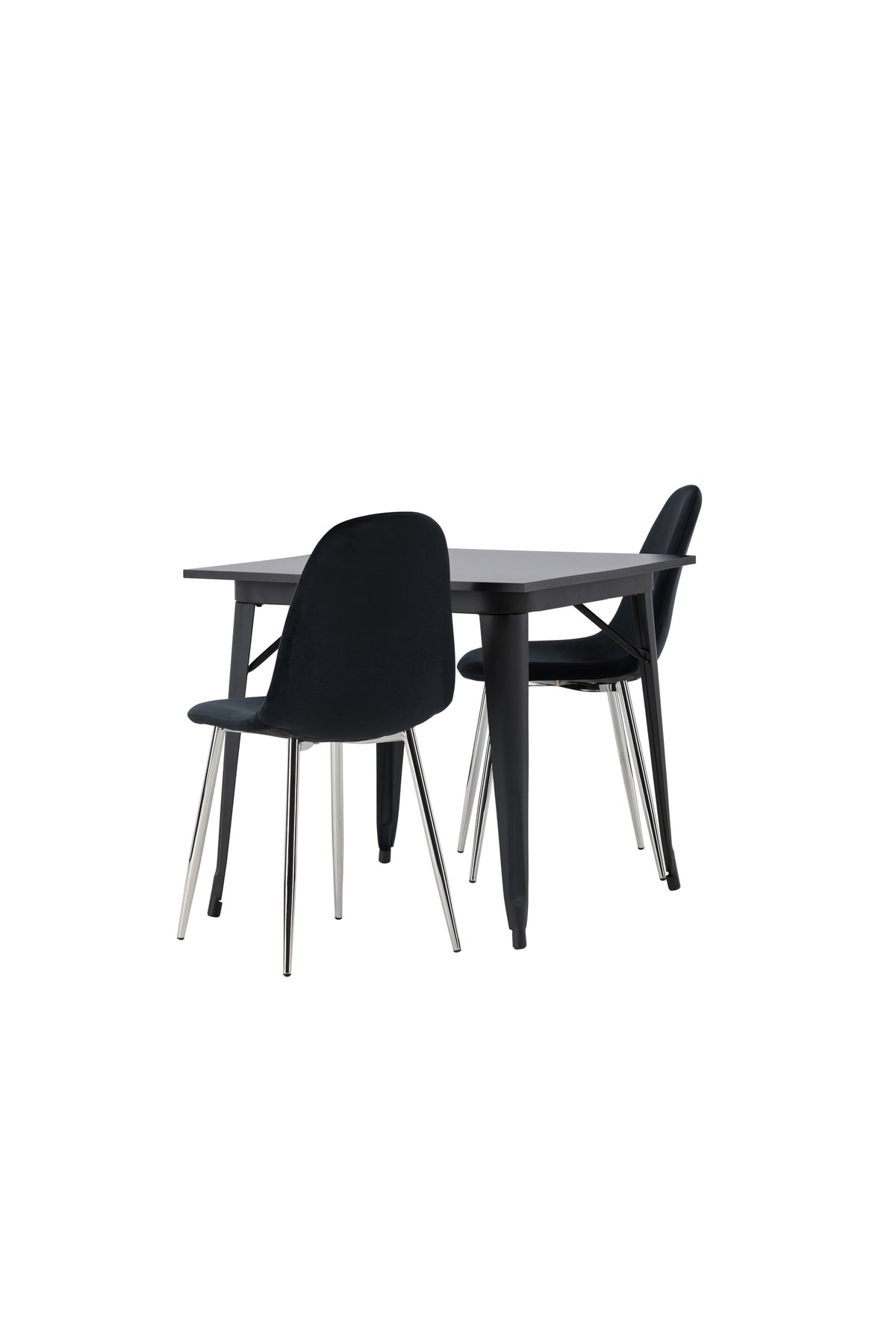 Tempe Matbord med Polar Stolarna – Bord: 75x80x80 Stol: 52x90x45
