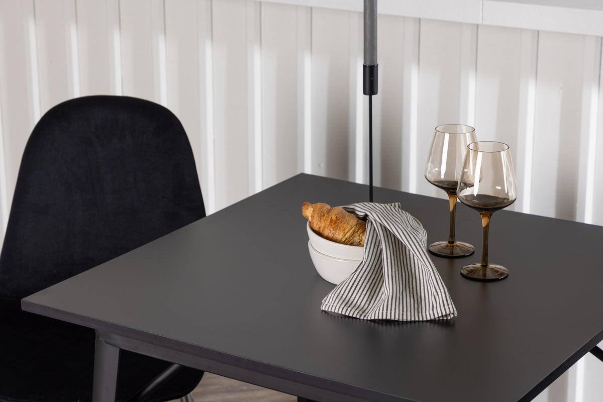 Tempe Matbord med Polar Stolarna – Bord: 75x80x80 Stol: 52x90x45