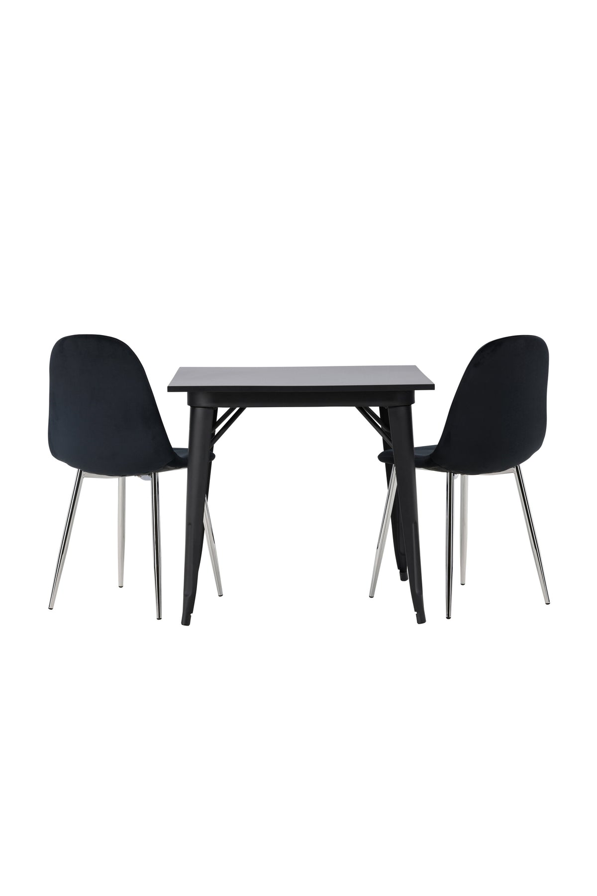 Tempe Matbord med Polar Stolarna – Bord: 75x80x80 Stol: 52x90x45
