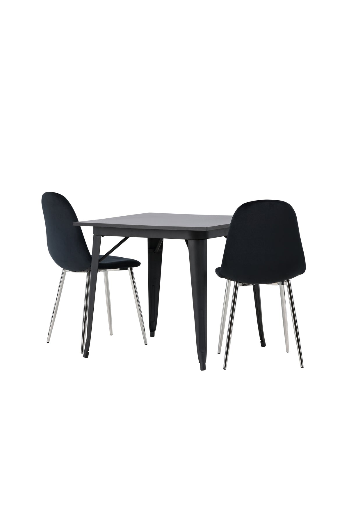 Tempe Matbord med Polar Stolarna – Bord: 75x80x80 Stol: 52x90x45