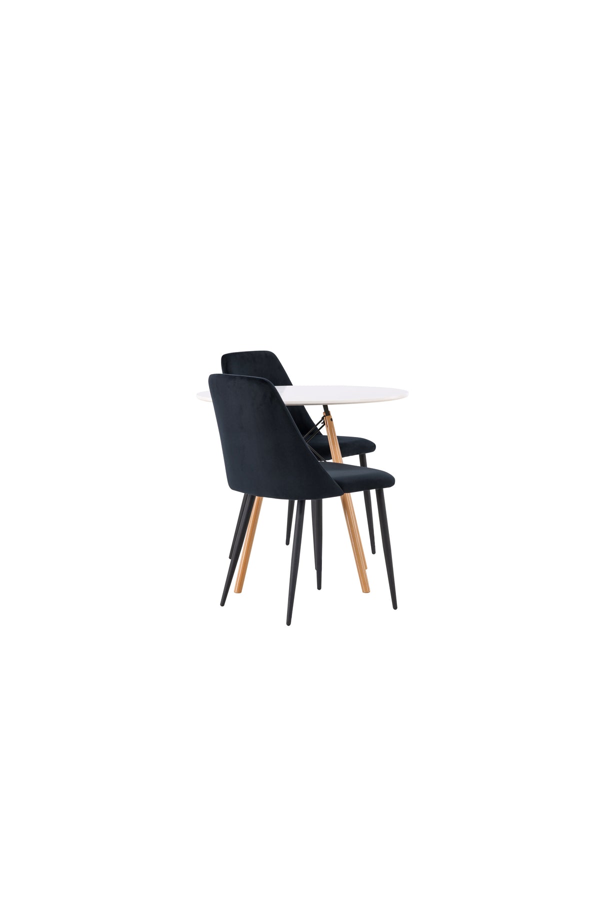 Danburi Matbord med Night Stolarna – Bord: ⌀60 Stol: 56x87x49