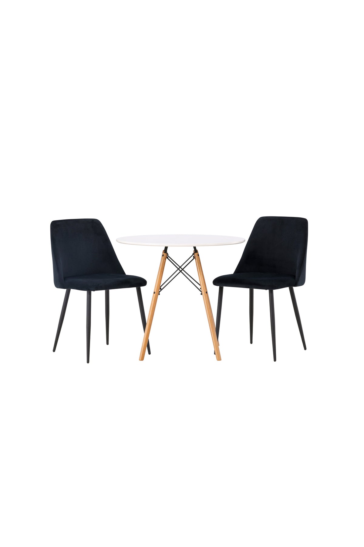 Danburi Matbord med Night Stolarna – Bord: ⌀60 Stol: 56x87x49