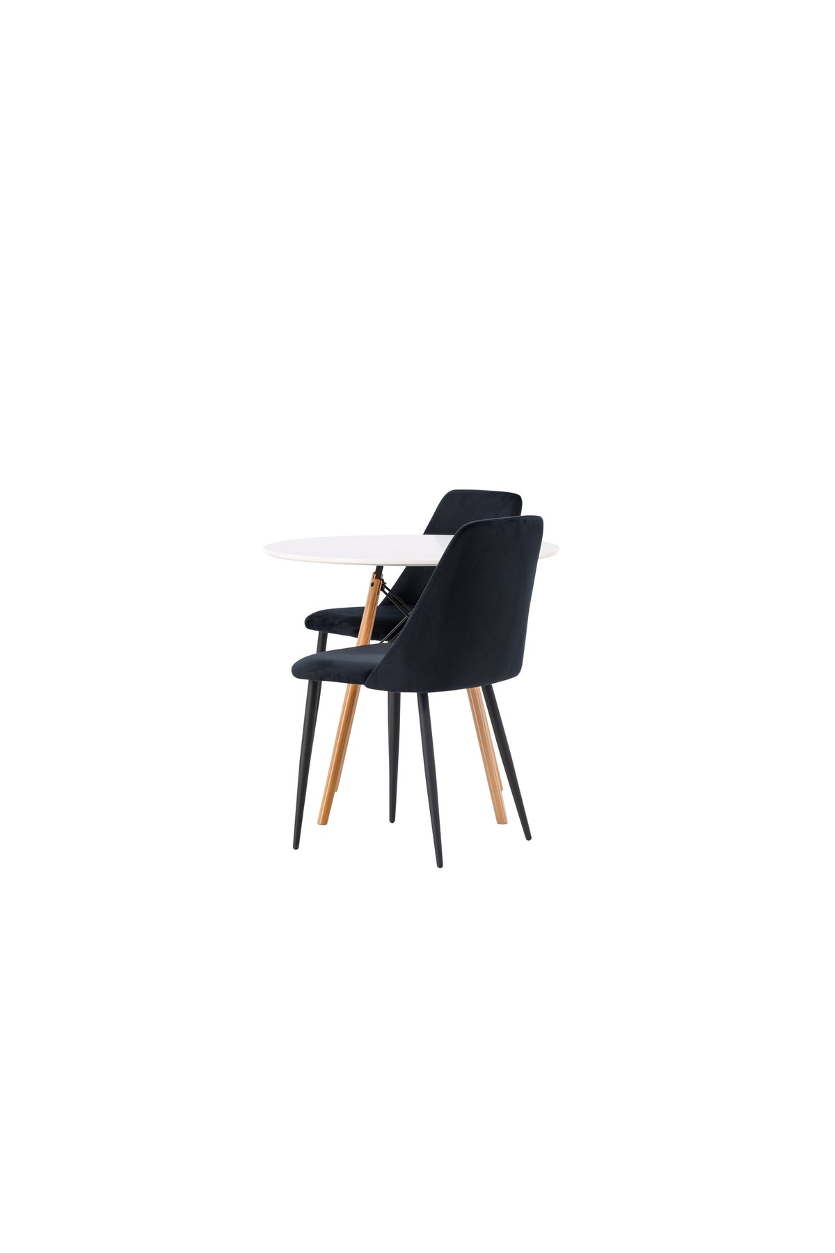 Danburi Matbord med Night Stolarna – Bord: ⌀60 Stol: 56x87x49