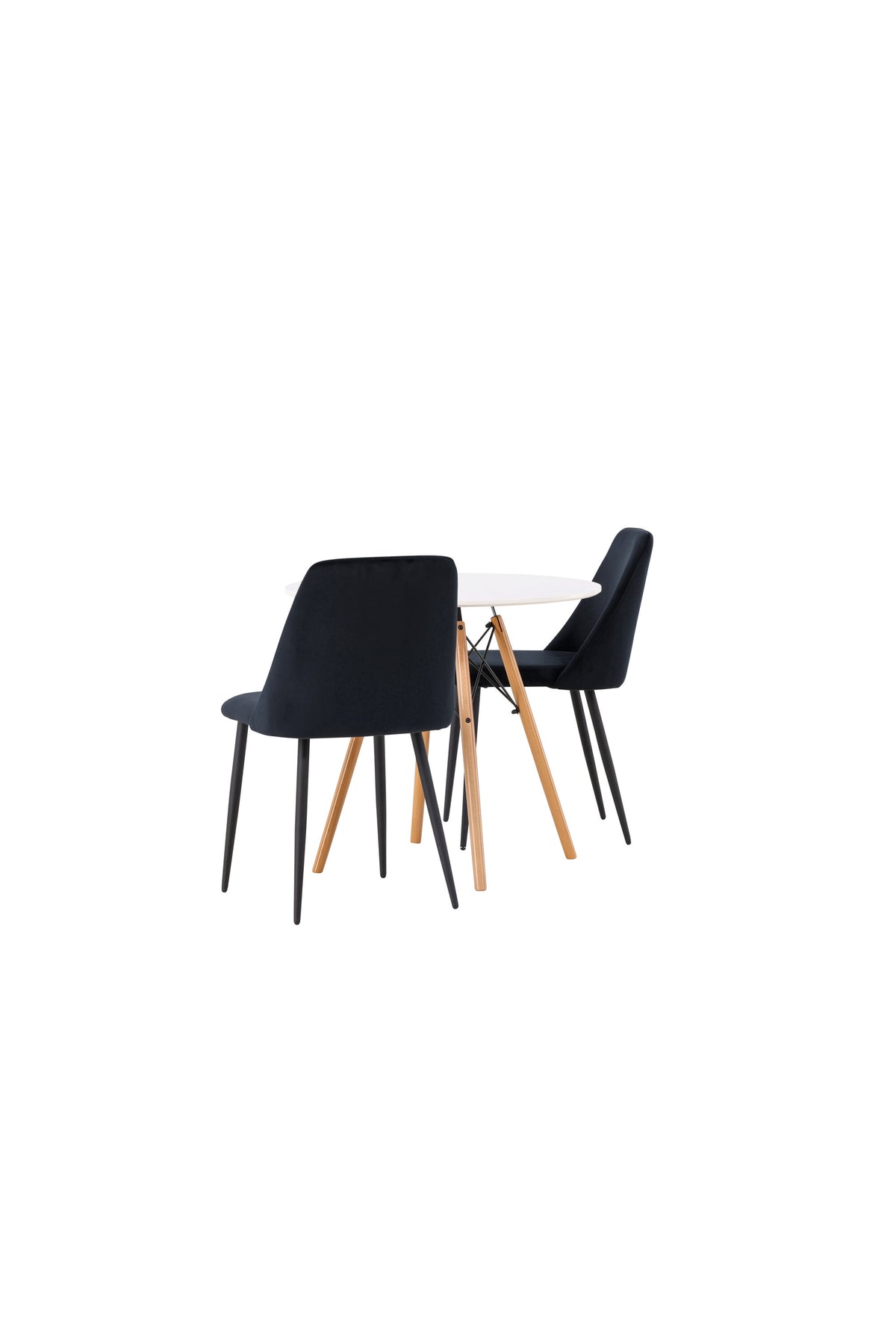 Danburi Matbord med Night Stolarna – Bord: ⌀60 Stol: 56x87x49