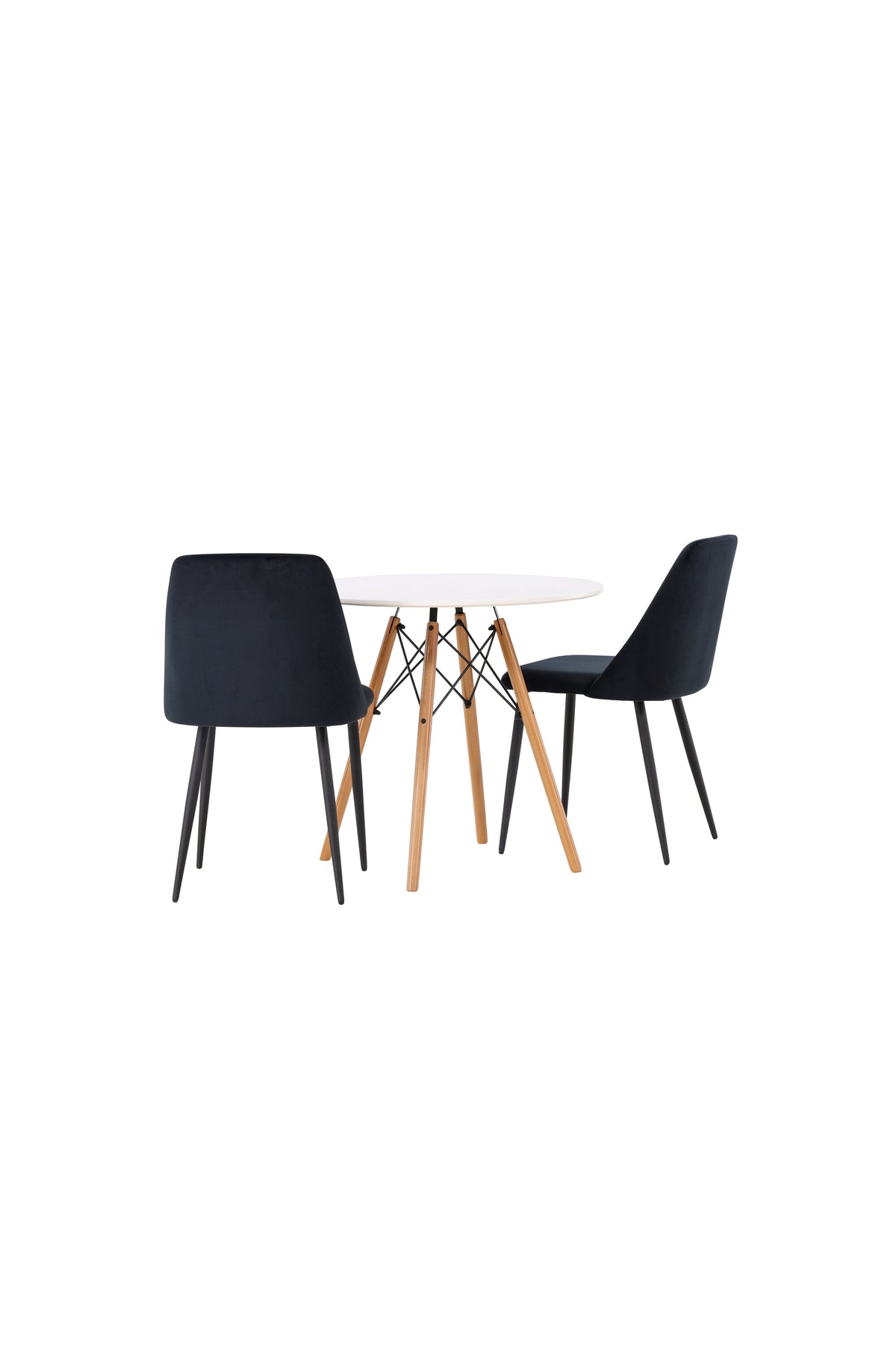 Danburi Matbord med Night Stolarna – Bord: ⌀60 Stol: 56x87x49