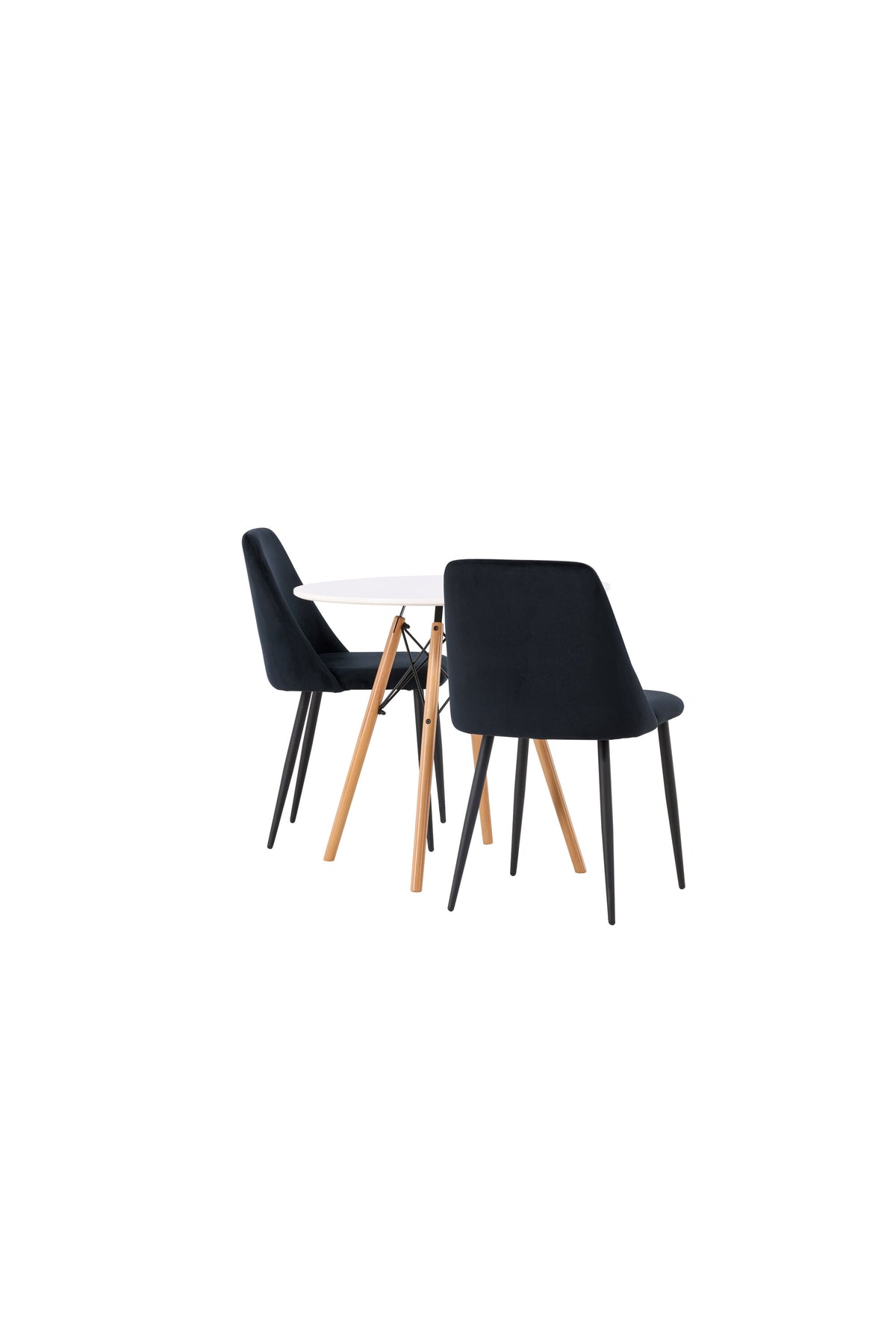 Danburi Matbord med Night Stolarna – Bord: ⌀60 Stol: 56x87x49
