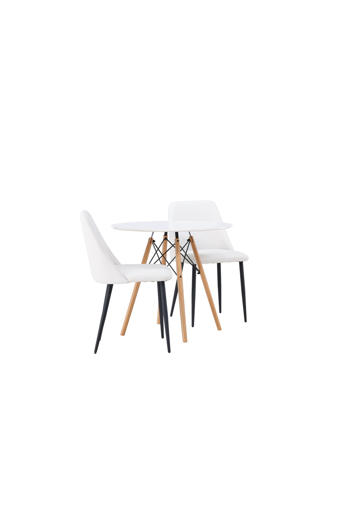 Danburi Matbord med Night Stolarna – Bord: ⌀60 Stol: 56x87x49