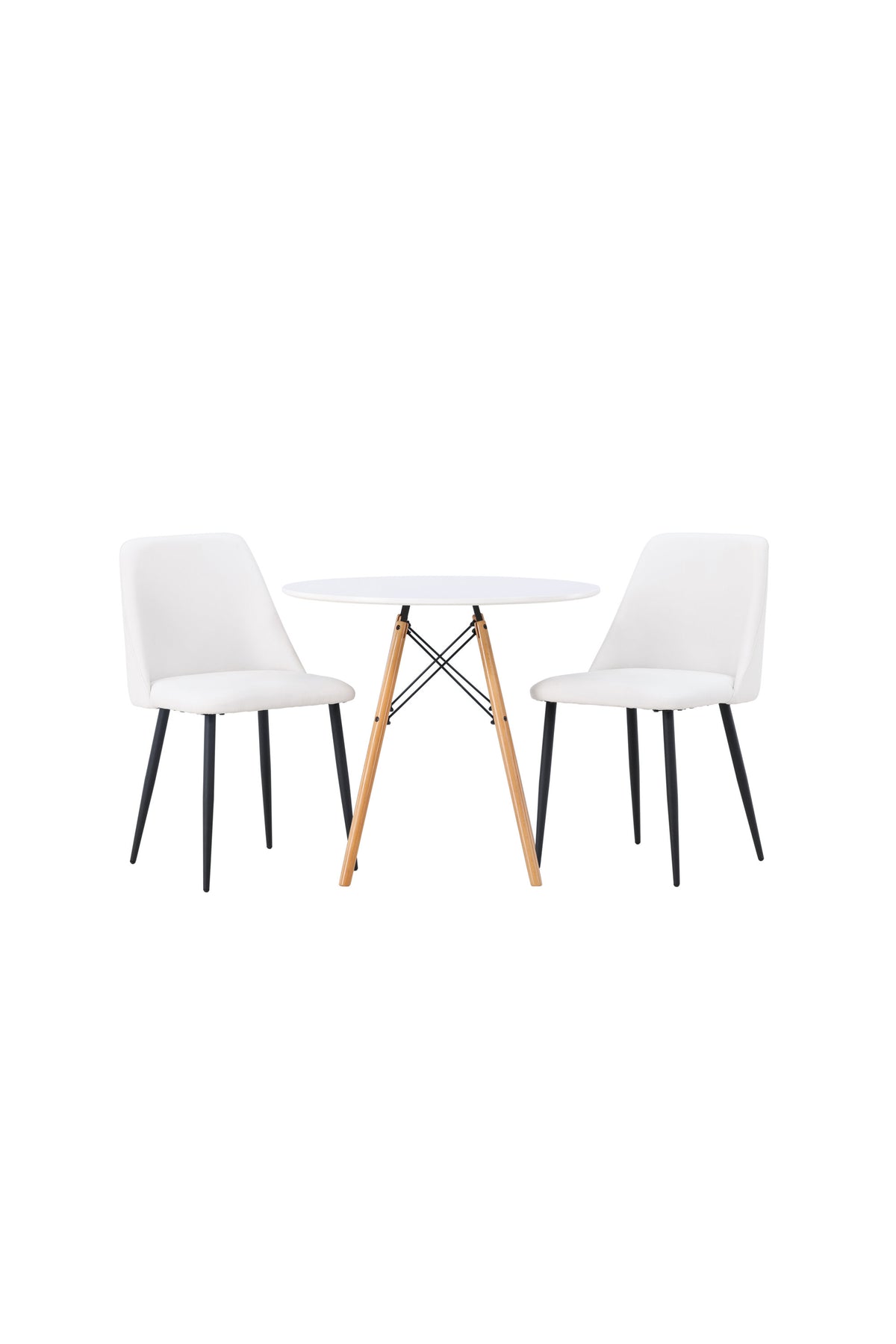 Danburi Matbord med Night Stolarna – Bord: ⌀60 Stol: 56x87x49