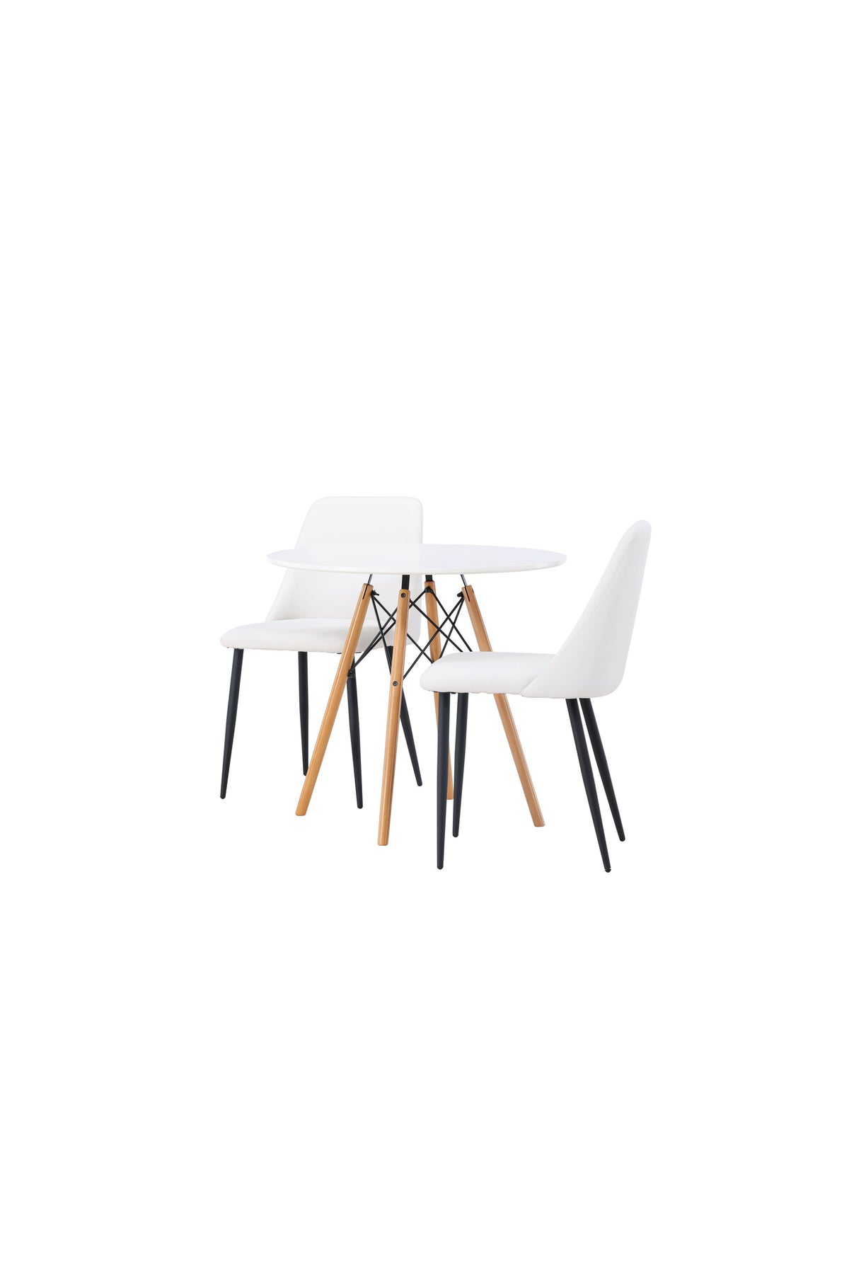 Danburi Matbord med Night Stolarna – Bord: ⌀60 Stol: 56x87x49