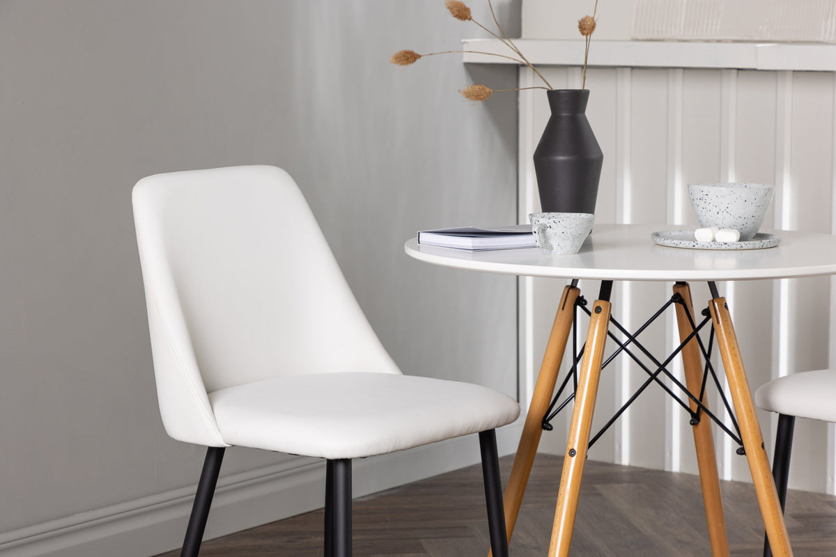 Danburi Matbord med Night Stolarna – Bord: ⌀60 Stol: 56x87x49