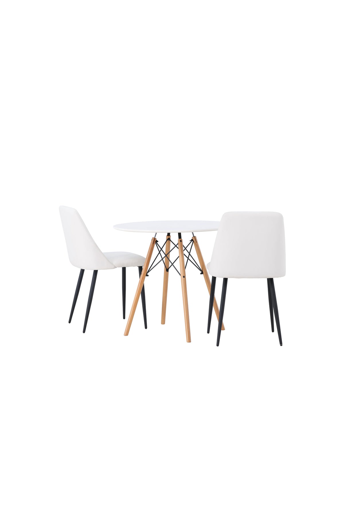Danburi Matbord med Night Stolarna – Bord: ⌀60 Stol: 56x87x49