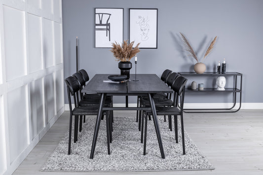 Sleek Matbord med Polly Stolarna