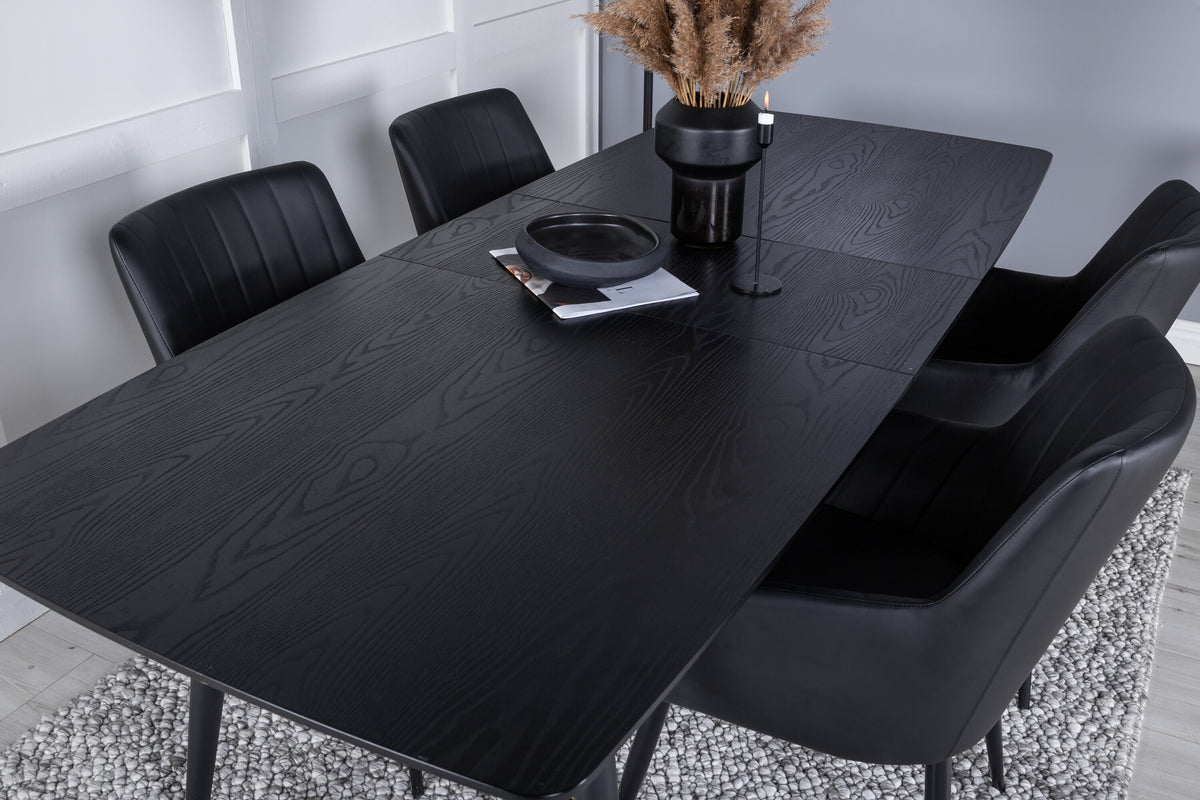 Gold Matbord med Comfort Stolarna