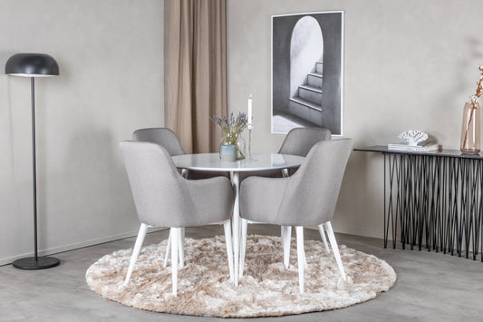 Plaza Matbord med Comfort Stolarna – MDF