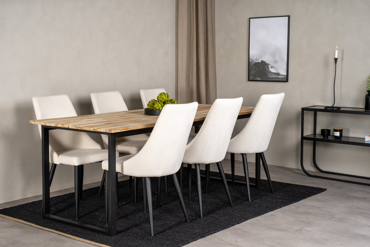 Cirebon Matbord med Leone Stolarna