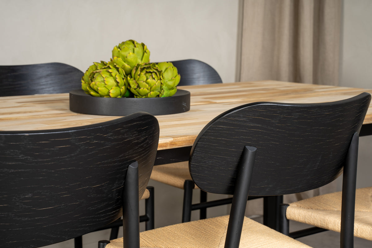 Cirebon Matbord med Polly Stolarna – Teak
