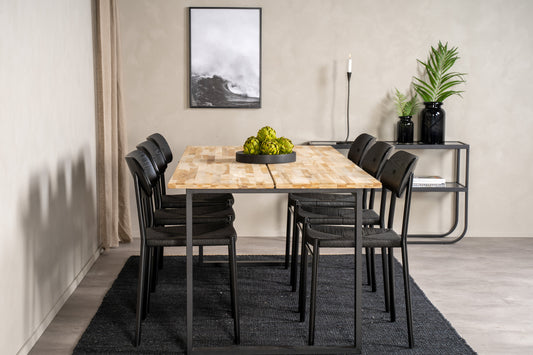 Cirebon Matbord med Polly Stolarna – Teak