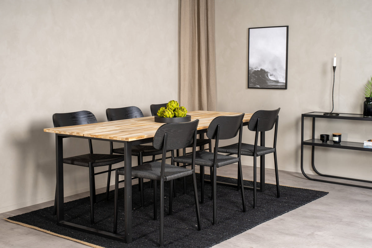 Cirebon Matbord med Polly Stolarna – Teak