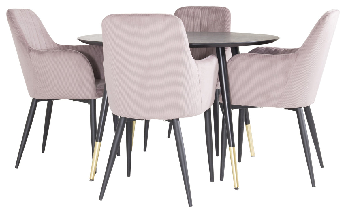 Dipp Matbord med Comfort Stolarna – Fanér