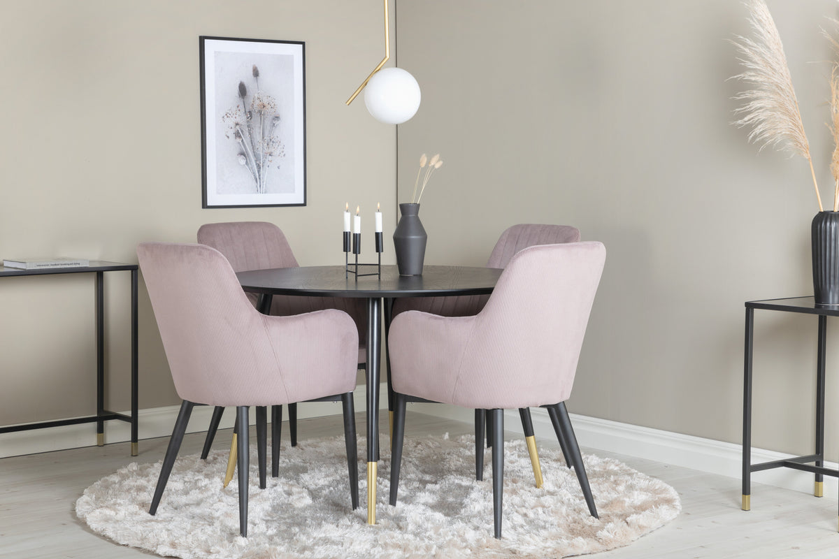Dipp Matbord med Comfort Stolarna – Fanér