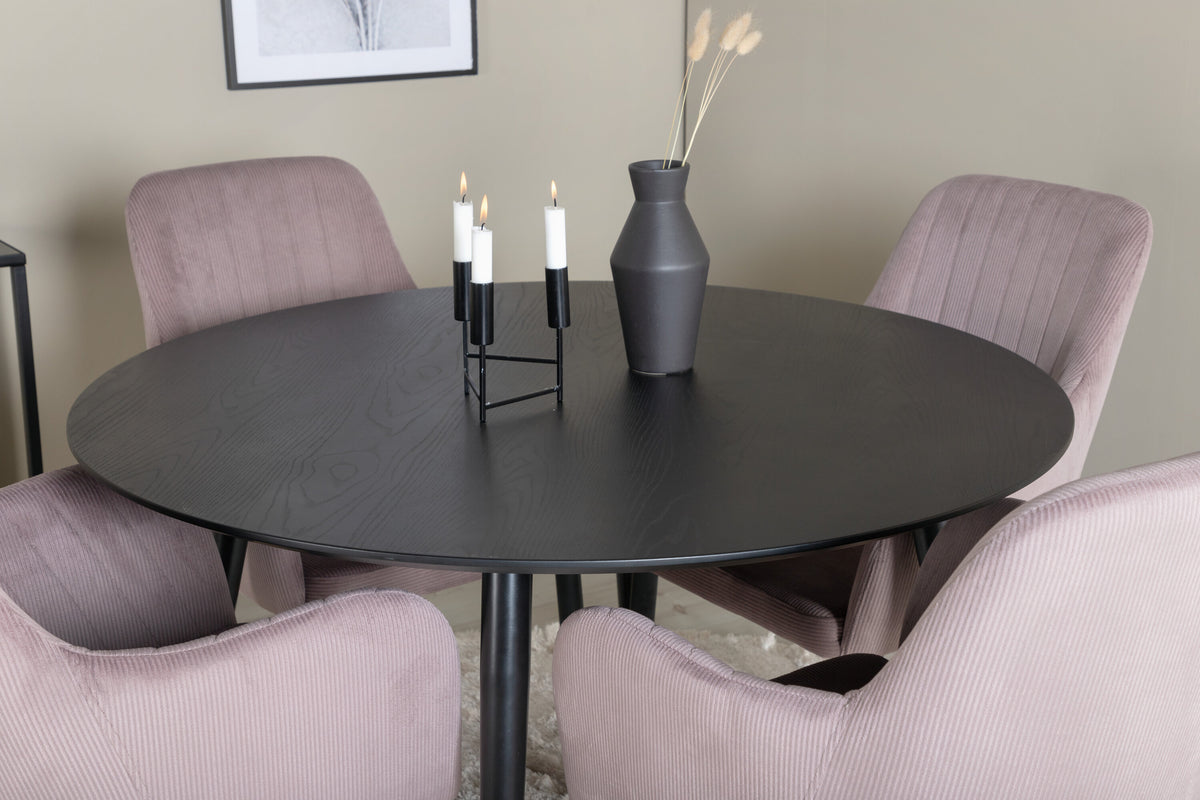 Dipp Matbord med Comfort Stolarna – Fanér