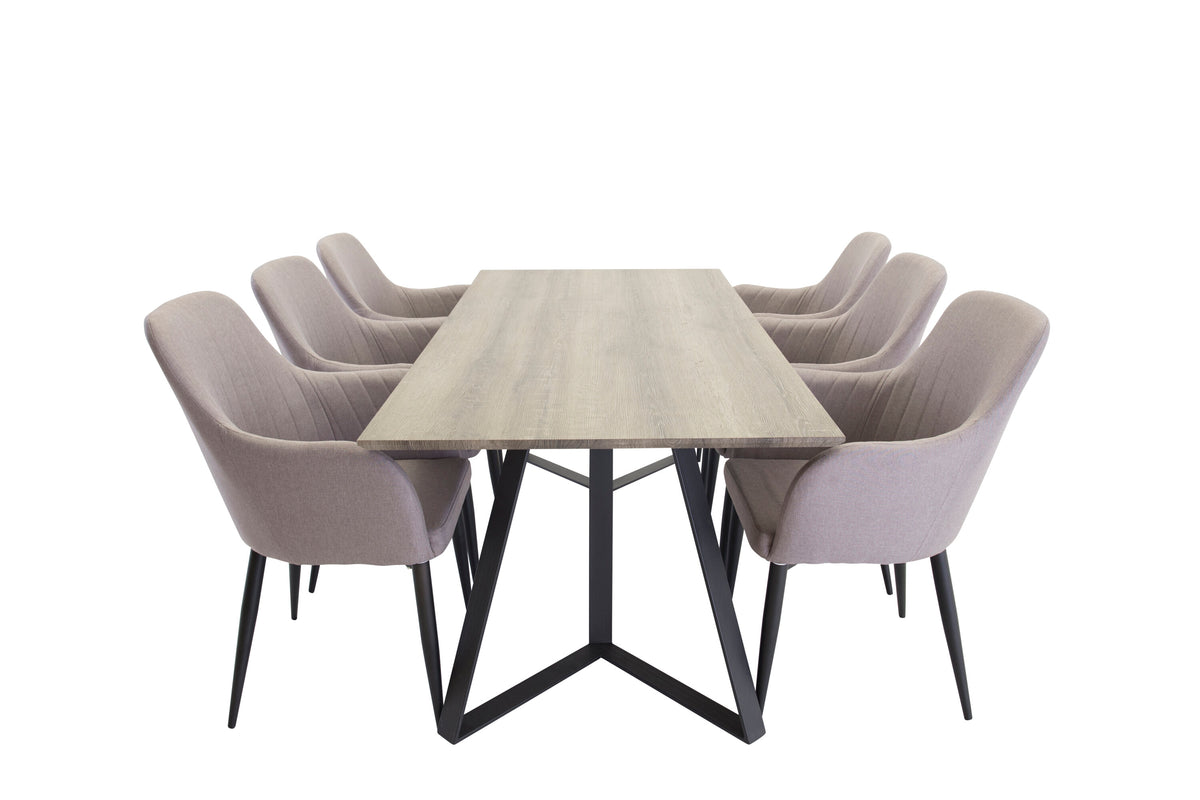 Marina Matbord med Comfort Stolarna – Papperslaminat