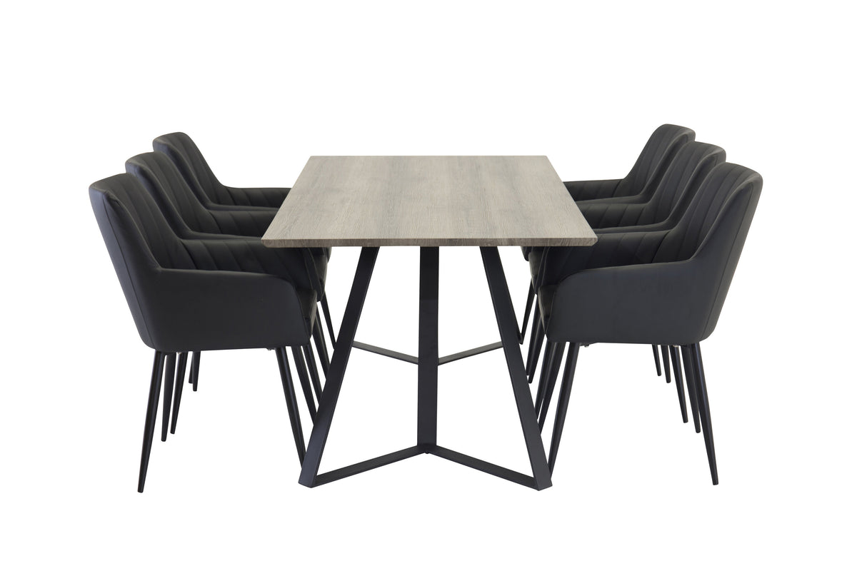 Marina Matbord med Comfort Stolarna – Papperslaminat