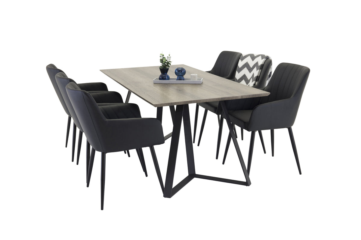 Marina Matbord med Comfort Stolarna – Papperslaminat