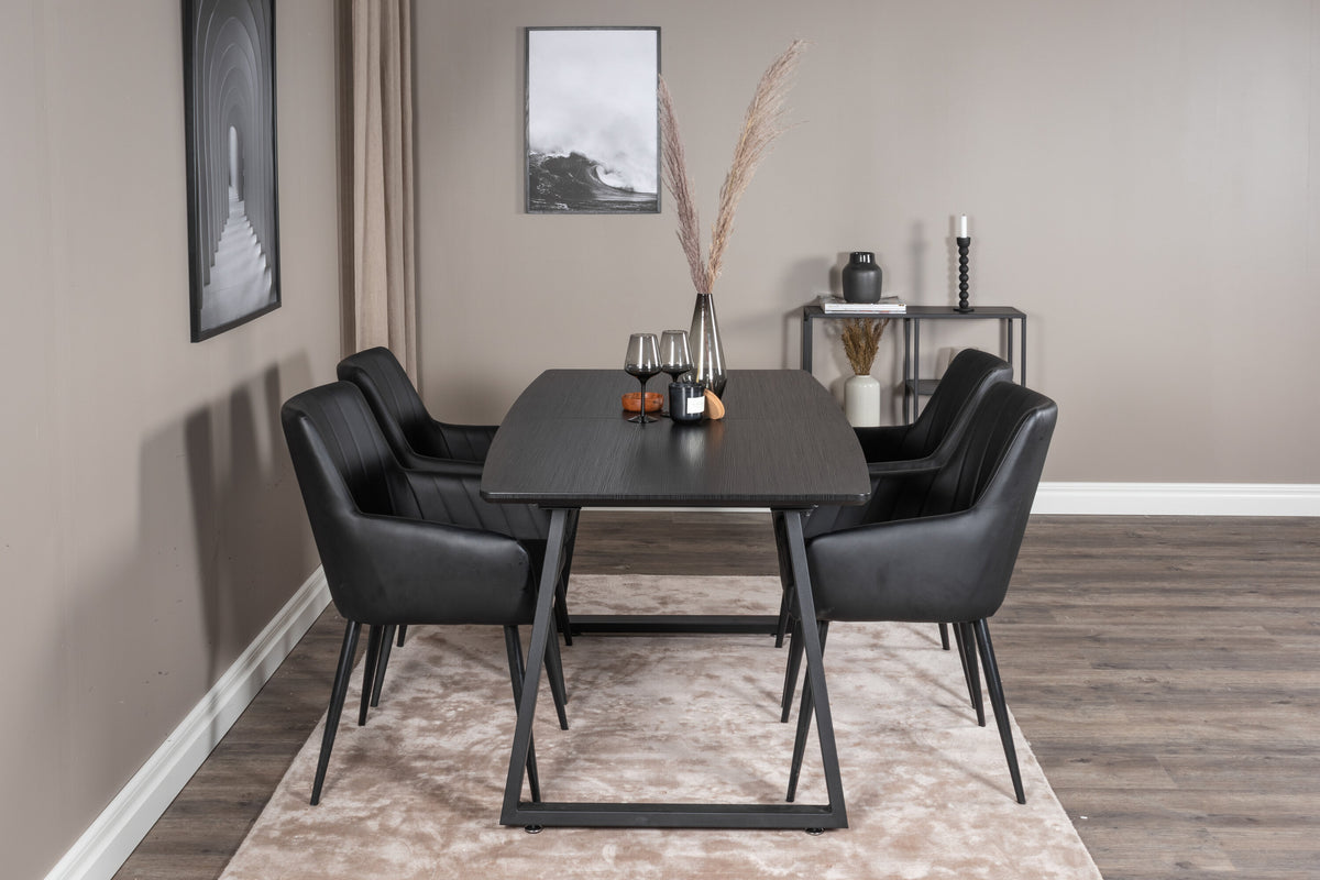 Inca Matbord med Comfort Stolarna – Papperslaminat