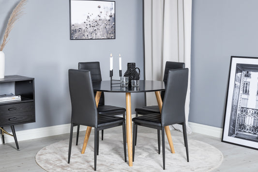 Plaza Matbord med Slim Stolarna – MDF