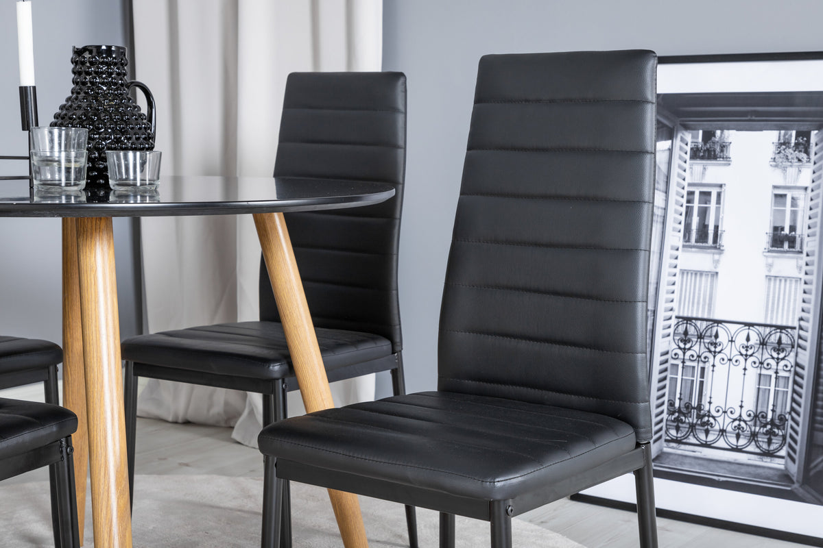 Plaza Matbord med Slim Stolarna – MDF