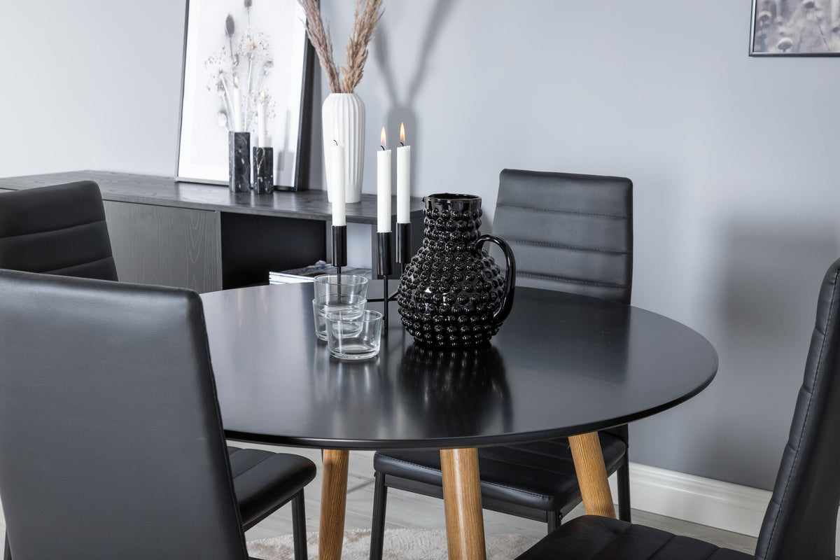 Plaza Matbord med Slim Stolarna – MDF