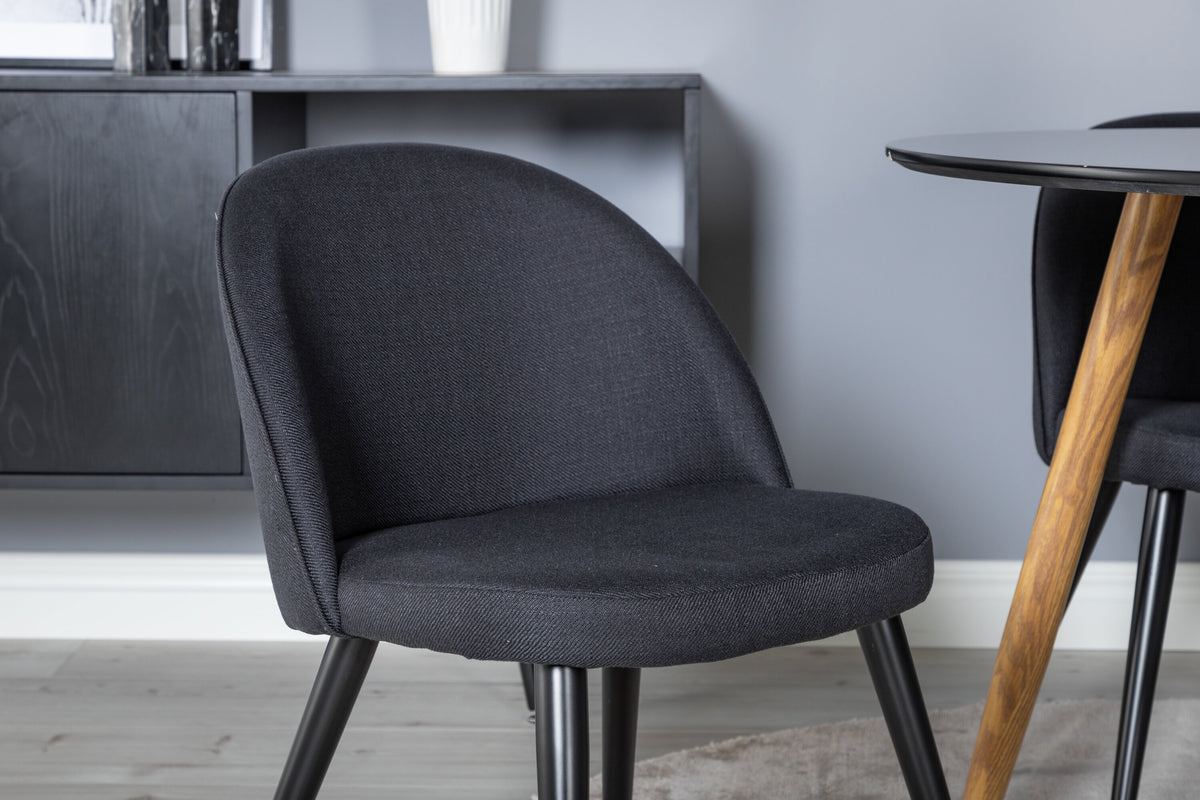 Plaza Matbord med Velvet Stolarna – MDF