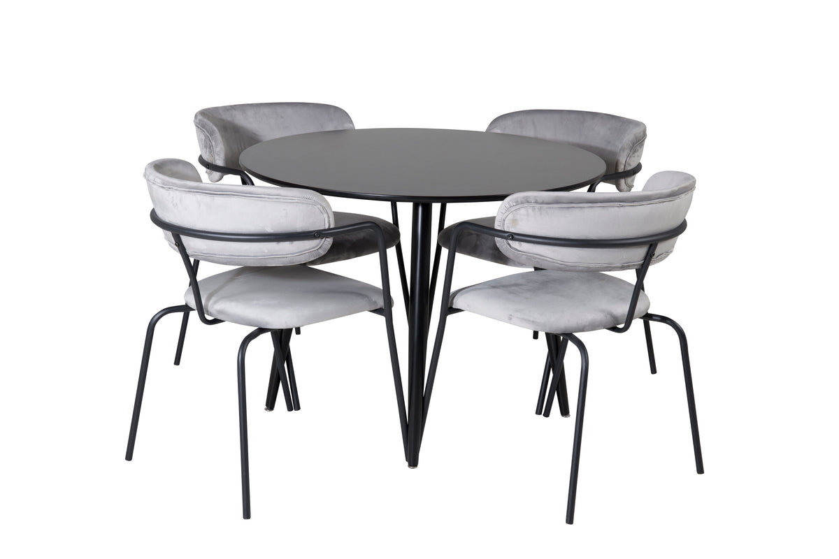 Plaza Matbord med Arrow Stolarna – MDF