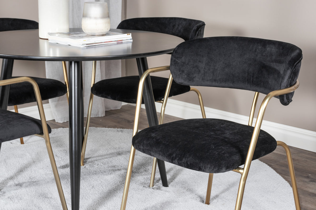 Plaza Matbord med Arrow Stolarna – MDF