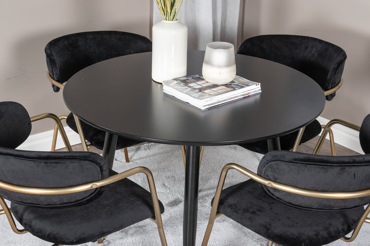 Plaza Matbord med Arrow Stolarna – MDF