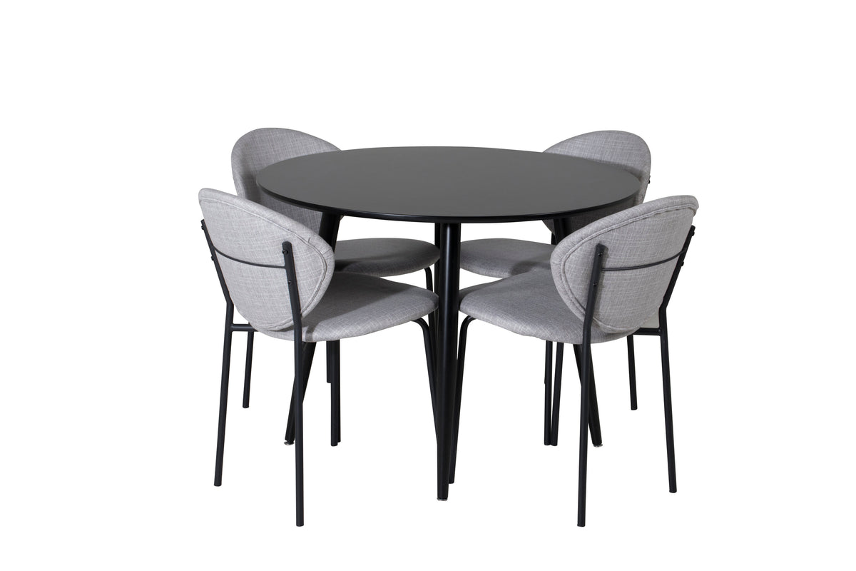 Plaza Matbord med Vault Stolarna – MDF