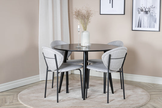 Plaza Matbord med Vault Stolarna – MDF