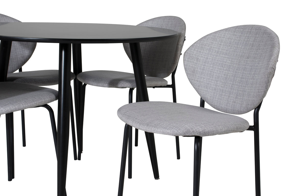 Plaza Matbord med Vault Stolarna – MDF