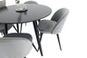 Plaza Matbord med Velvet Stolarna – MDF